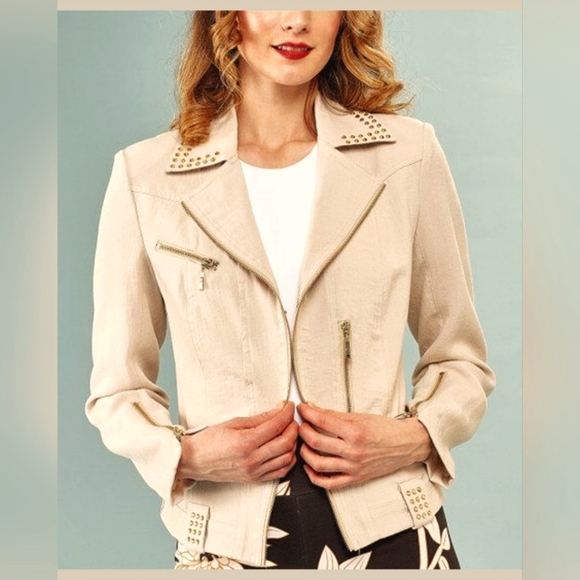 Lena Jackets & Coats Lena Gabrielle Beige Blazer Poshmark